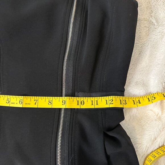 White House/Black Market Black Sleeveless Zippered Dress - Picture 9 of 10